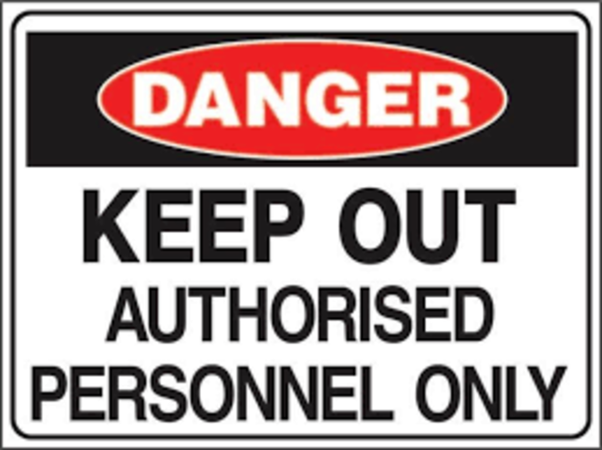 Choose one of the following Danger/Notice Sign 450x600mm PVC image 3